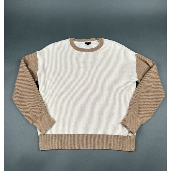 Express Sweaters - Express Women's Crewneck Pecan Long Sleeved Size XS Relaxed Fit Sweater